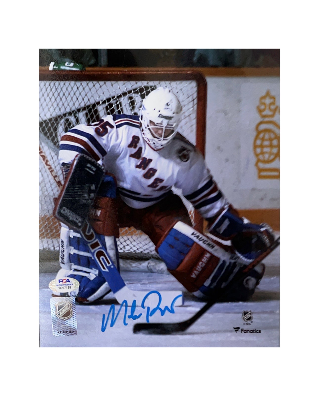 Mike Richter Autographed New York Rangers 8x10 PSA