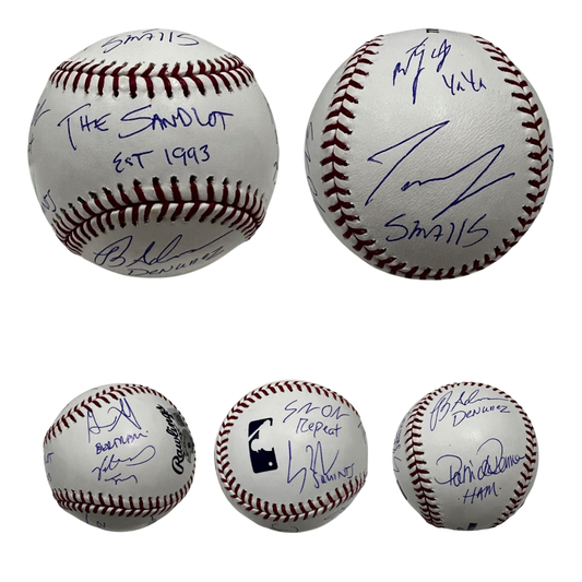 The Sandlot Cast Autographed OMLB Beckett