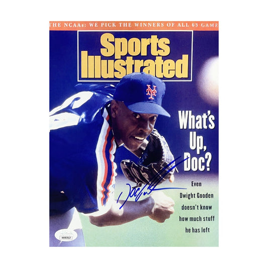 Doc Gooden Autographed New York Mets Sports Illustrated Cover 8x10 JSA