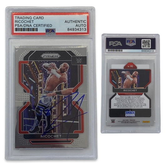 2022 Ricochet Panini Prizm #145 Autographed PSA Auto Authentic