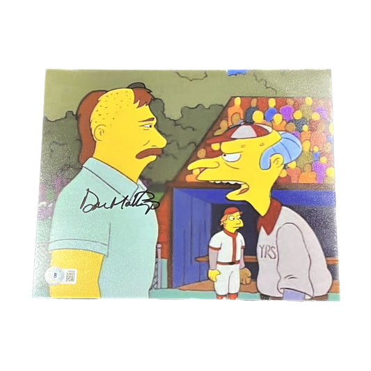 Don Mattingly Autographed New York Yankees Simpsons 8x10 Beckett - Unframed