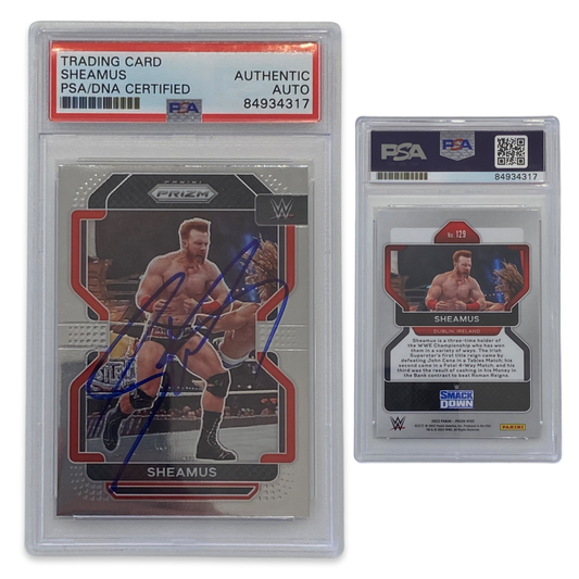 2022 Sheamus Panini Prizm #129 Autographed PSA Auto Authentic