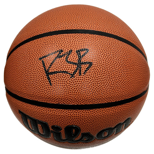 RJ Barrett Autographed New York Knicks Wilson Basketball Steiner CX