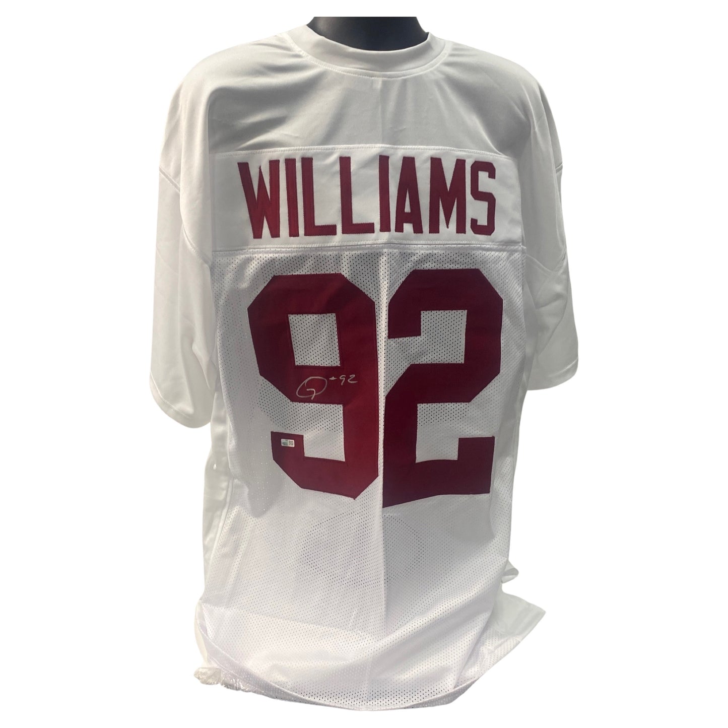 Quinnen Williams Autographed Alabama Crimson White Maroon Jersey Steiner CX