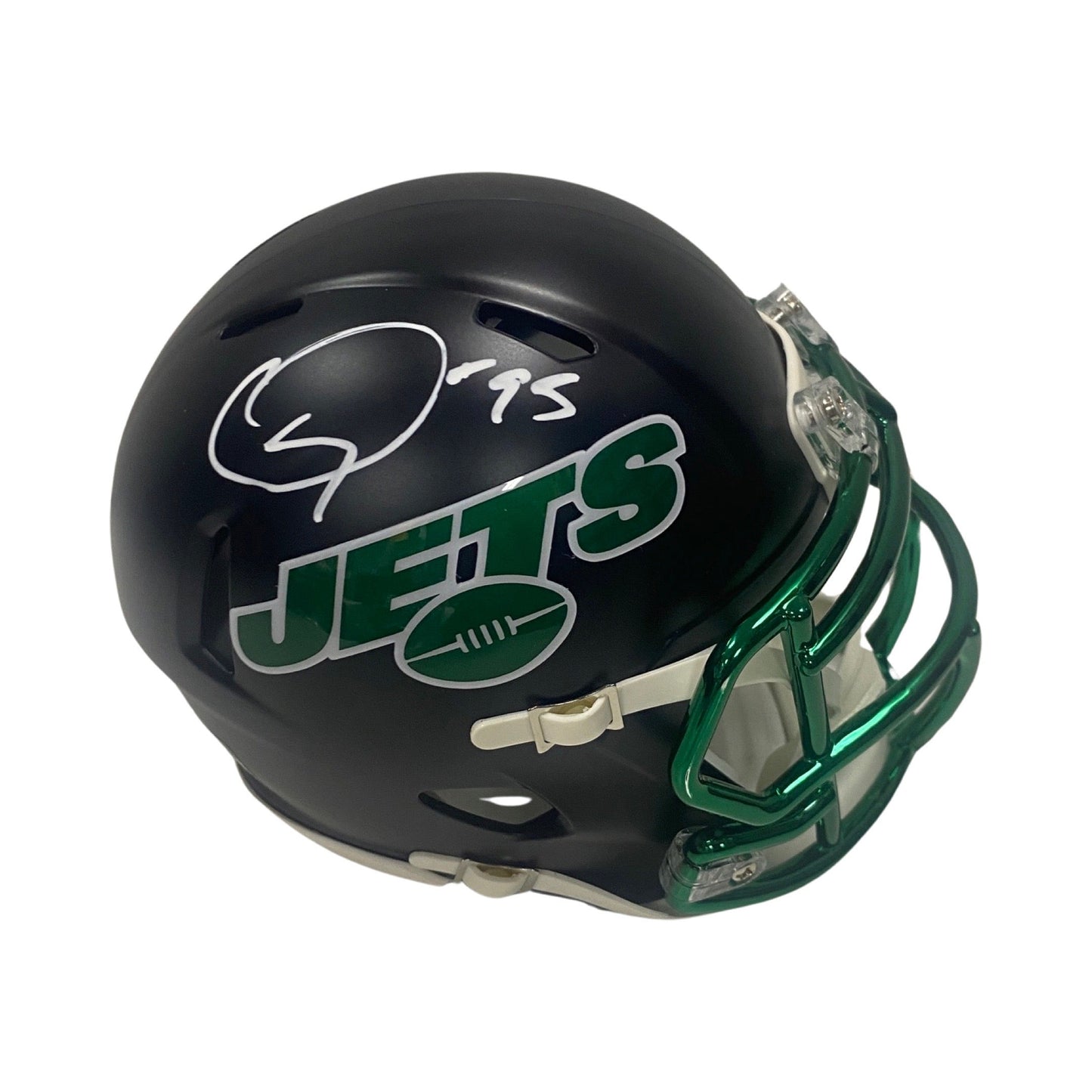 Quinnen Williams Autographed New York Jets Alternate Black Mini Helmet Steiner CX