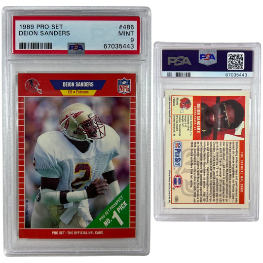 1989 Deion Sanders Pro Set #486 PSA MINT 9