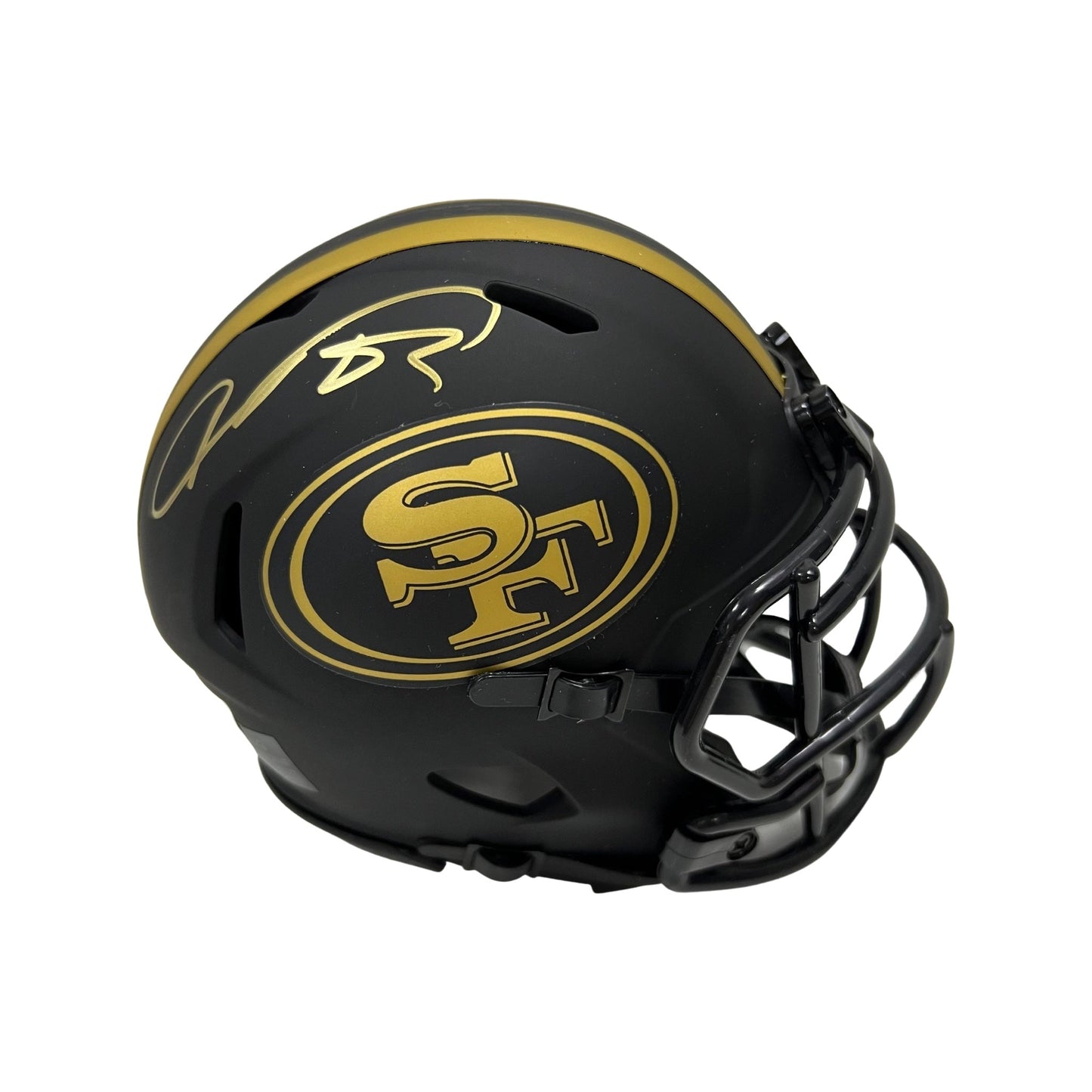 Vernon Davis Autographed San Francisco 49’ers Eclipse Mini Helmet Beckett