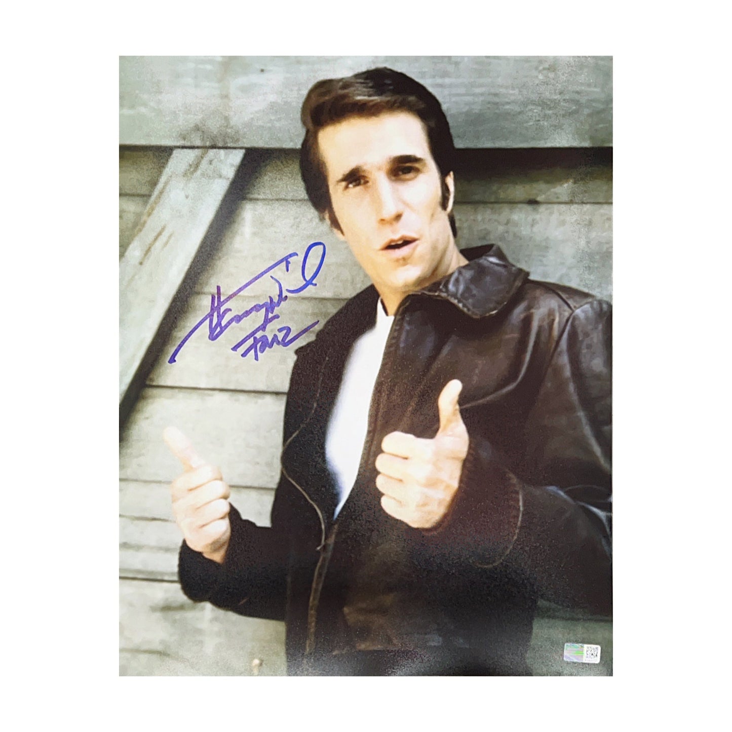 Henry Winkler Autographed Fonzie Thumbs Up 11x14 Photo Fonz Steiner CX