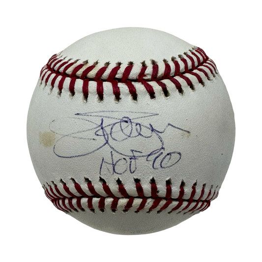 Jim Palmer Autographed Baltimore Orioles Official American League Baseball HOF 90 Inscription JSA