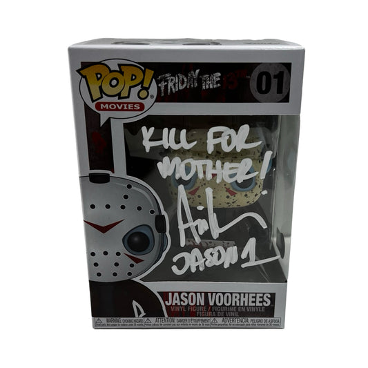 Ari Lehman Autographed Jason Voorhees Friday the 13th Funko Pop #01 "Kill For Mother" Inscription White Ink Beckett