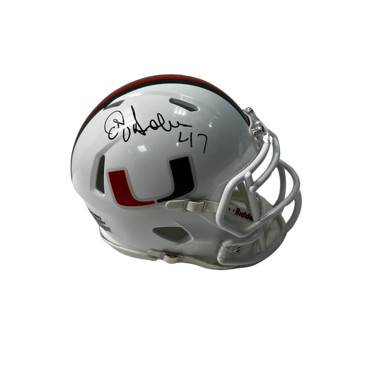 OJ Anderson Autographed Miami Hurricanes Speed Mini Helmet Steiner CX