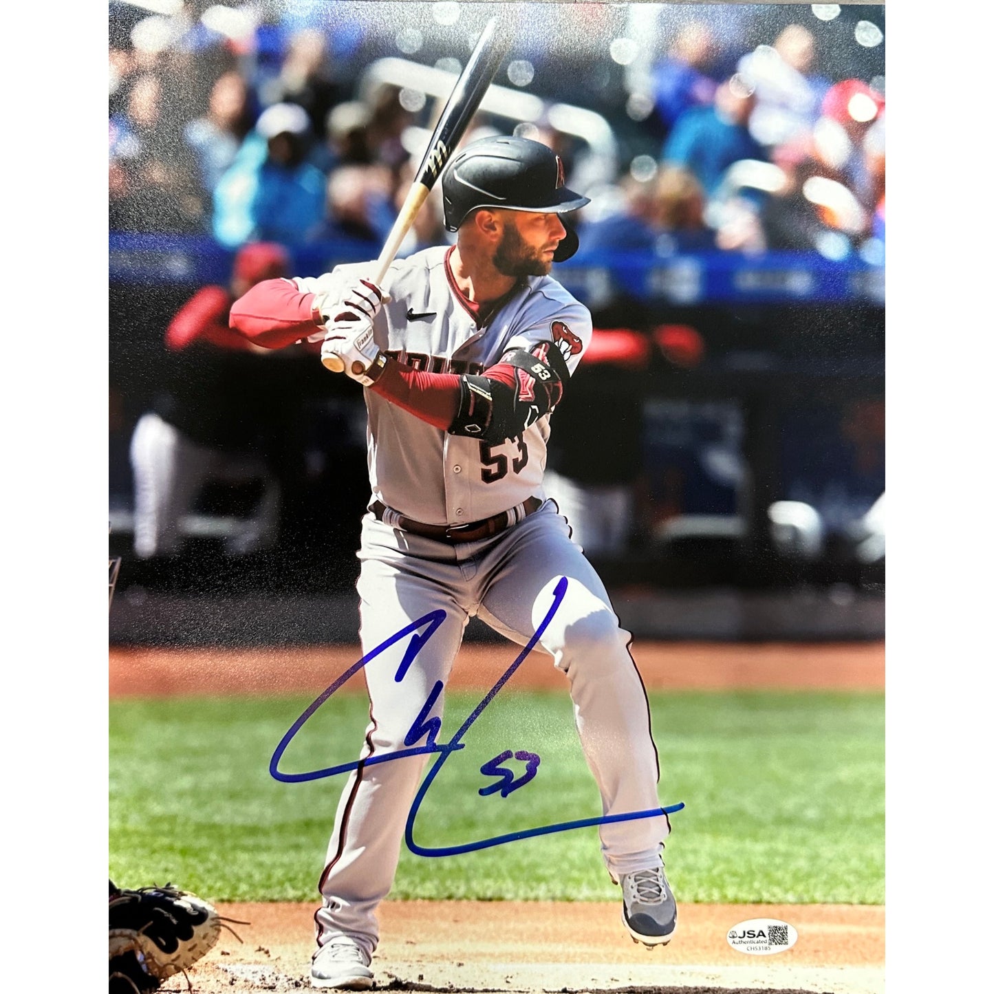 Christian Walker Autographed Arizona Diamondbacks 11x14 Photo Hitting JSA