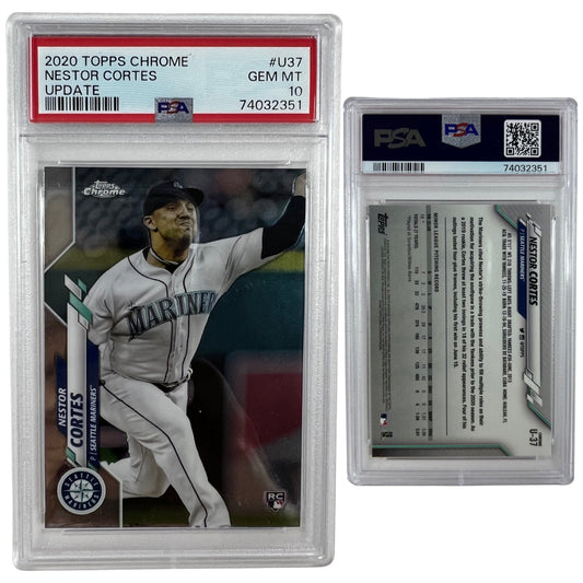 2020 Nestor Cortes Topps Chrome Update Rookie Card #U37 PSA GEM MINT 10
