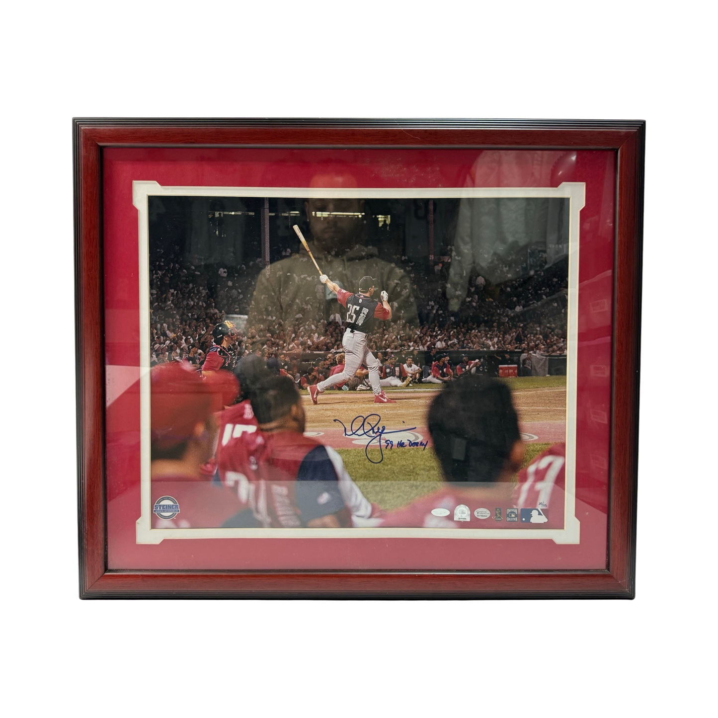 Mark McGwire Autographed St Louis Cardinals Framed 16x20 Photo 99 HR Derby Inscription LE 25/25 Steiner & MLB