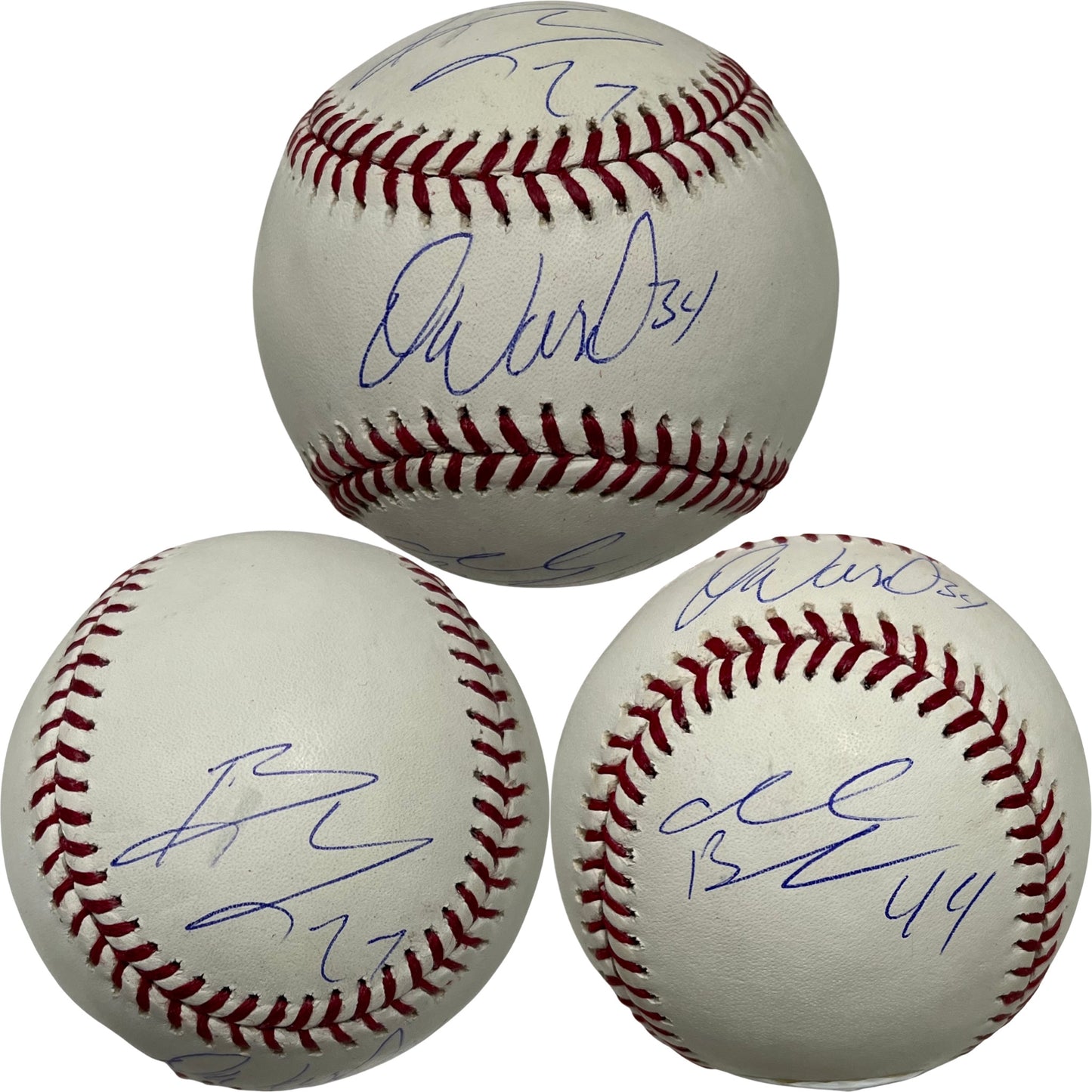 Brandon Jacobs, Ahmad Bradshaw & Derrick Ward Autographed New York Giants Earth Wind & Fire OMLB JSA