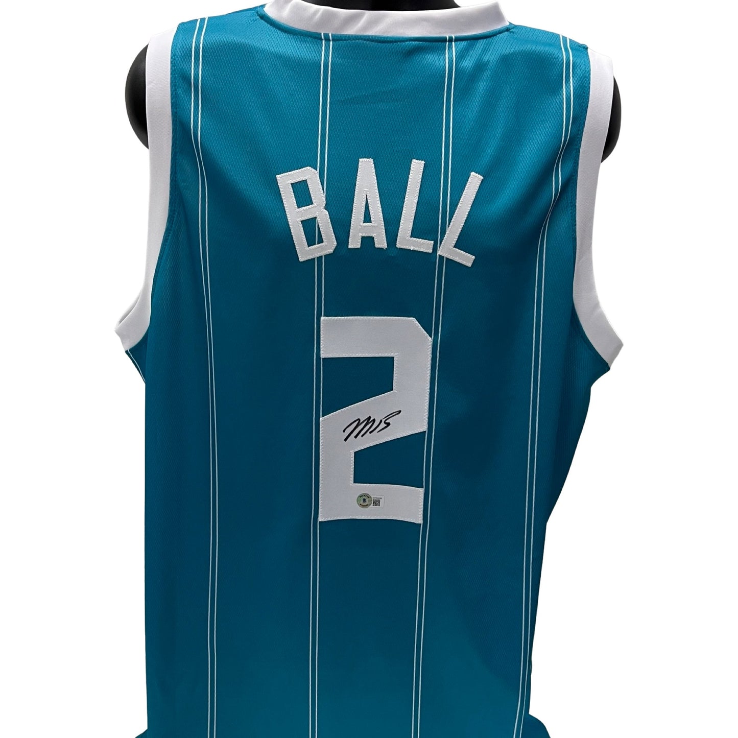 LaMelo Ball Autographed Charlotte Hornets Teal Jersey Beckett