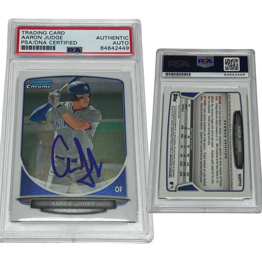 2013 Aaron Judge Bowman Chrome #BDPP19 Autographed PSA Auto Authentic