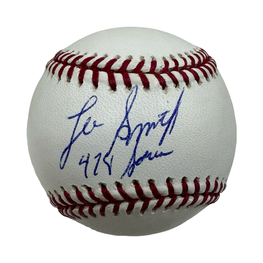 Lee Smith Autographed Official National League Baseball “478 Saves” Inscription JSA