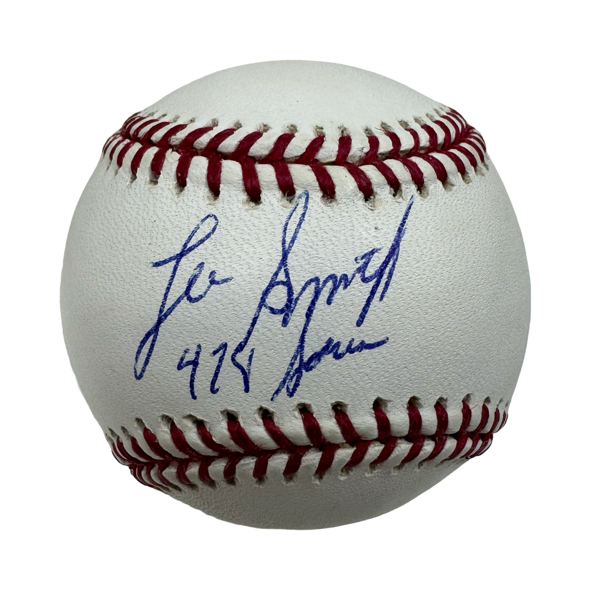 Lee Smith Autographed Official National League Baseball 478 Saves Inscription JSA