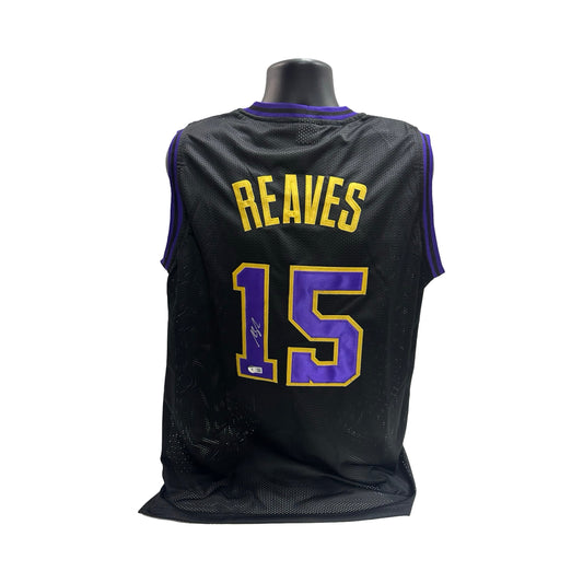 Austin Reaves Autographed Los Angeles Lakers Black Jersey Beckett BAS