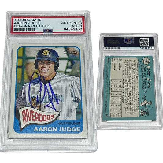 2014 Aaron Judge Topps Heritage #175 Autographed PSA Auto Authentic