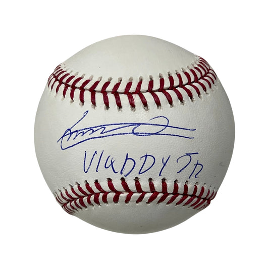 Vladimir Guerrero Jr Autographed Toronto Blue Jays OMLB Vladdy Jr Inscription JSA
