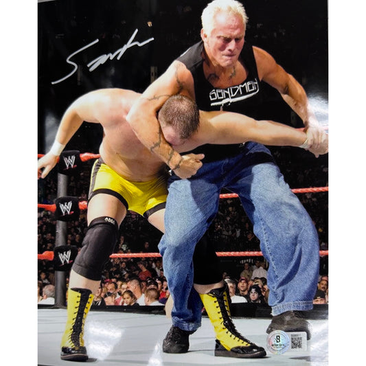 The Sandman Autographed Grapple 8x10 Beckett