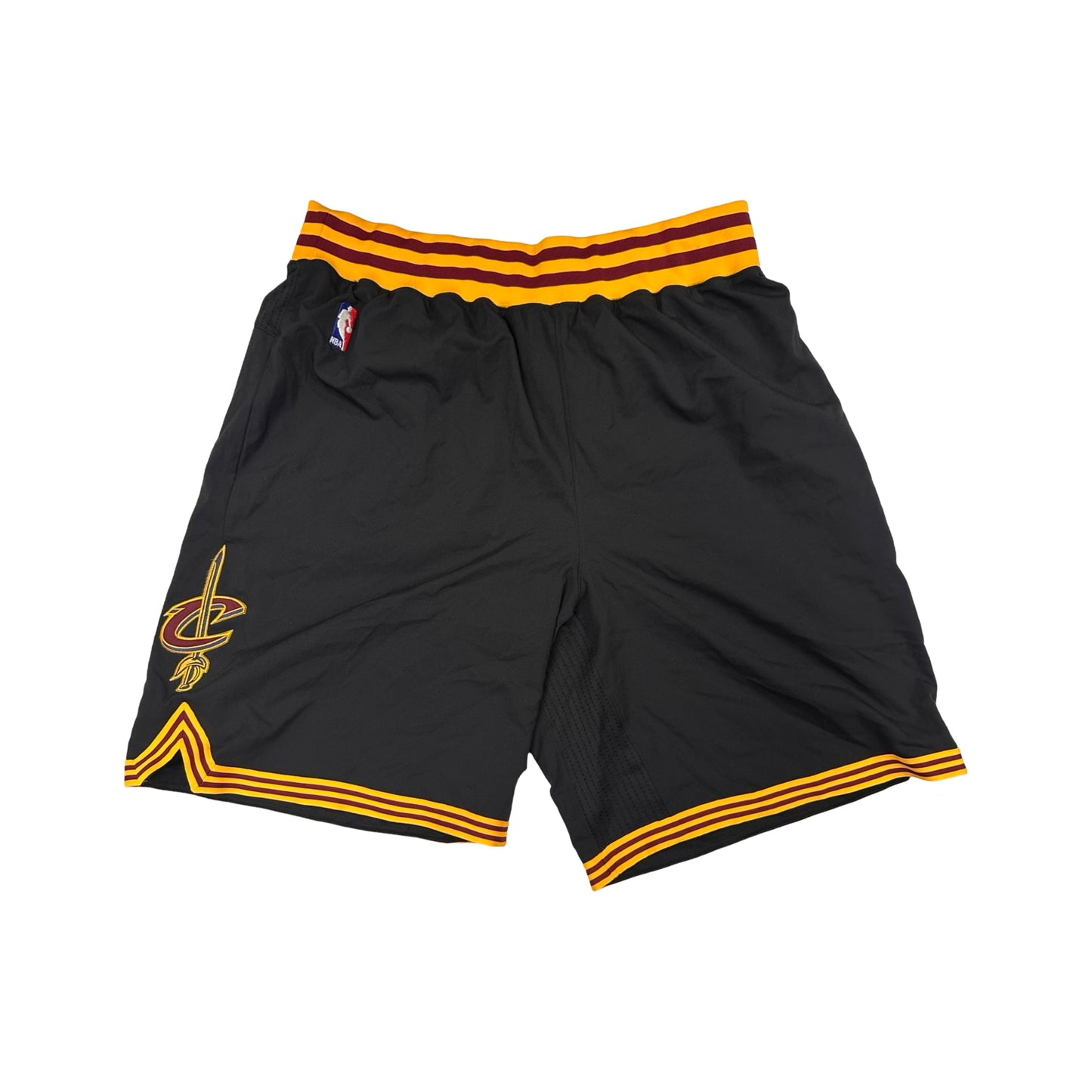 J.R. Smith Game Used NBA Cleveland Cavaliers Black Basketball Shorts