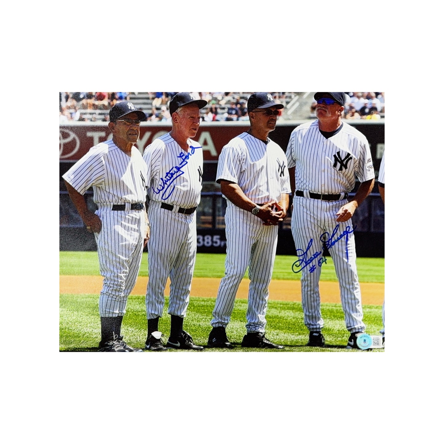 Whitey Ford & Goose Gossage Autographed New York Yankees 11x14 Beckett
