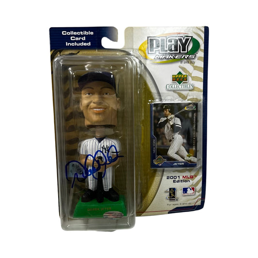 Derek Jeter Autographed New York Yankees Upper Deck Collectibles Figure Steiner