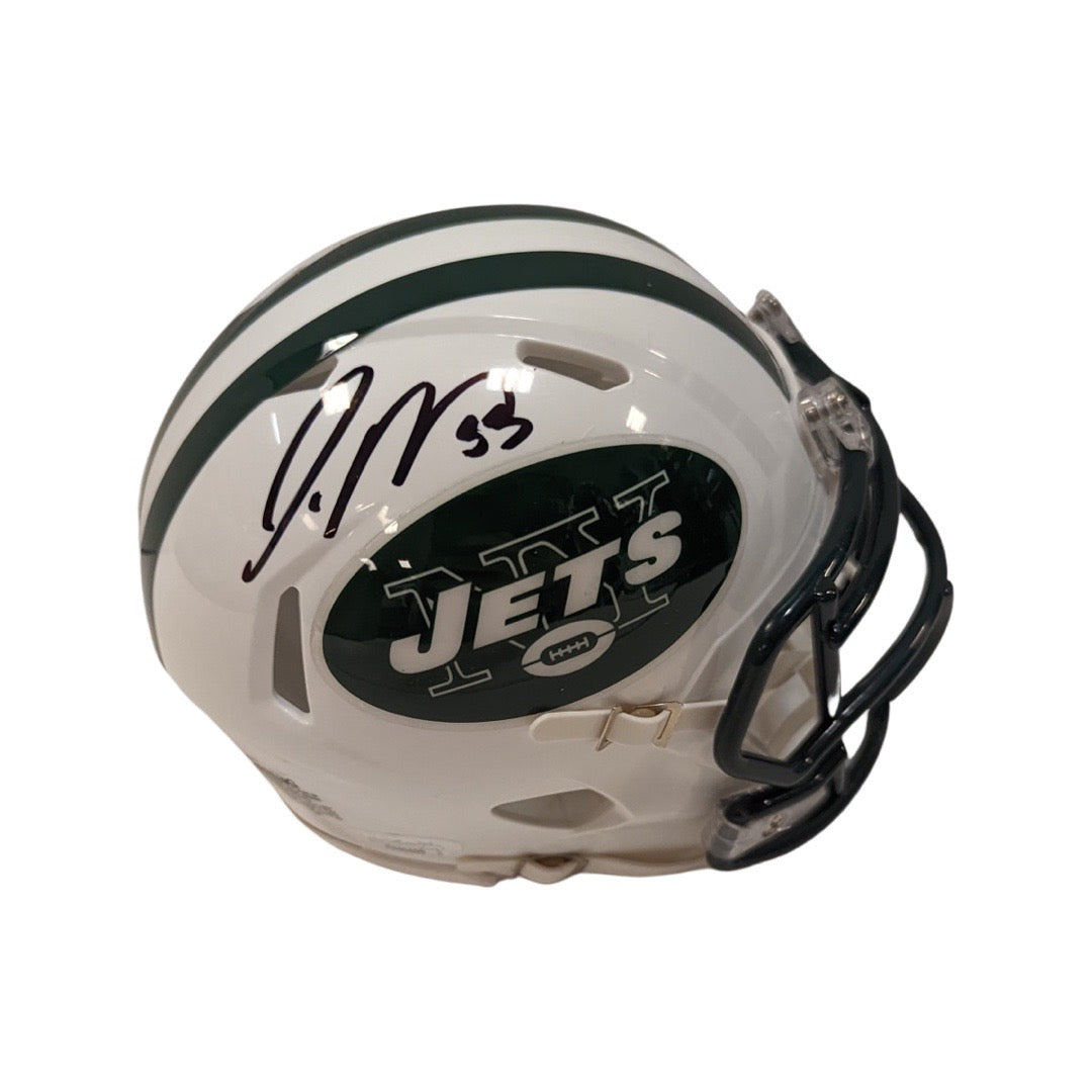 Jamal Adams Autographed New York Jets White Speed Mini Helmet JSA
