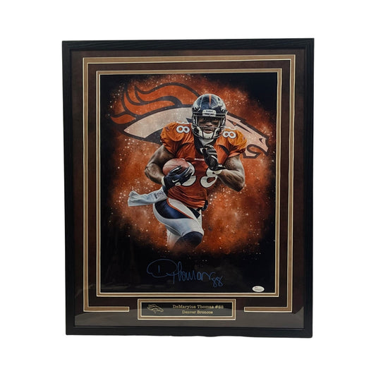 Demaryius Thomas Autographed Denver Broncos Framed 16x20 JSA