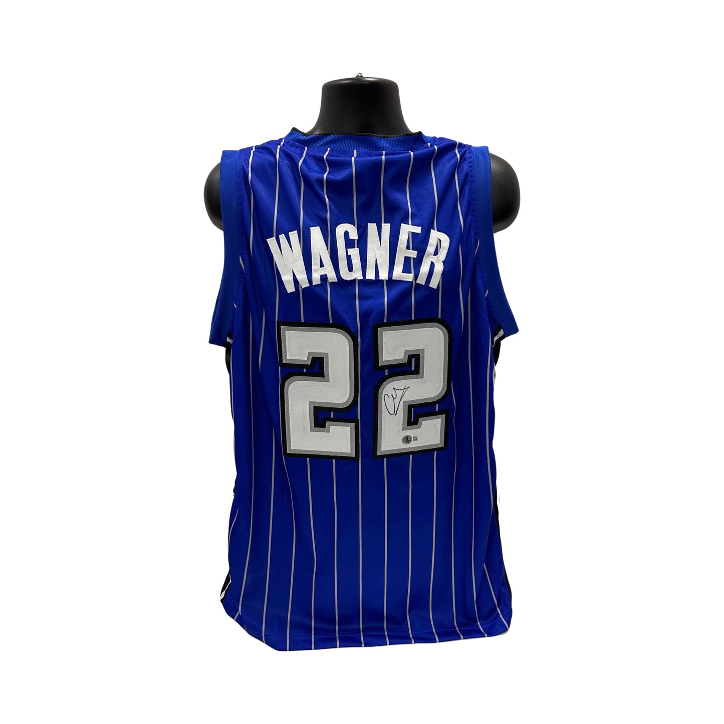 Franz Wagner Autographed Orlando Magic Blue Pinstripe Jersey Beckett