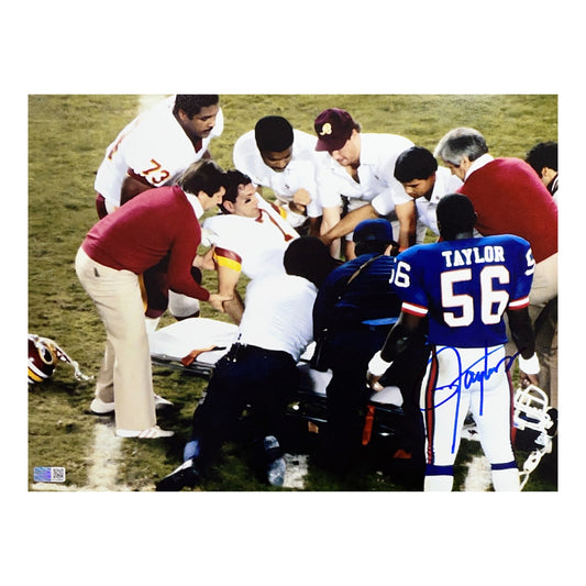 Lawrence Taylor Autographed New York Giants On Field 11x14 Steiner CX