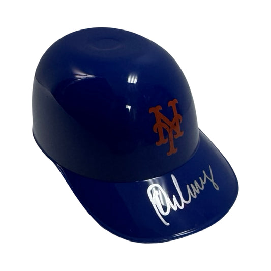 Rey Ordonez Autographed New York Mets Ice Cream Helmet JSA