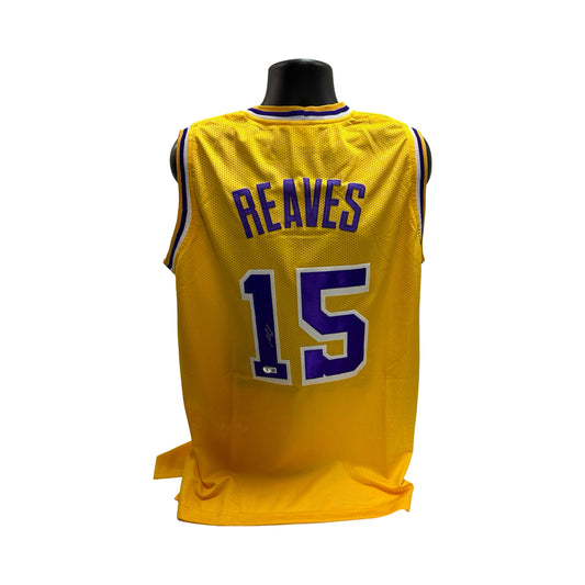 Austin Reaves Autographed Los Angeles Lakers Yellow Jersey Beckett BAS
