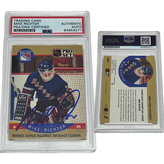 1990-91 Mike Richter Pro Set #398 Autographed PSA Auto Authentic