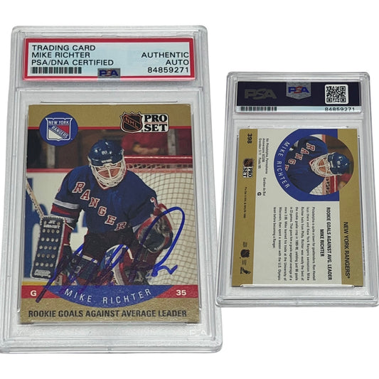 1990-91 Mike Richter Pro Set #398 Autographed PSA Auto Authentic