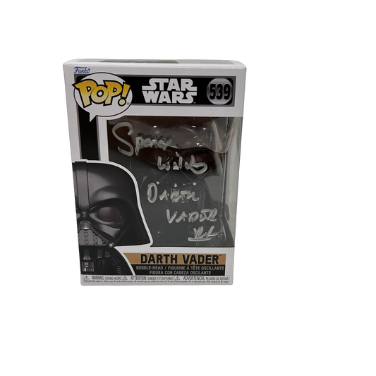 Spencer Wilding Autographed Darth Vader Funko Pop "Darth Vader" Inscription JSA