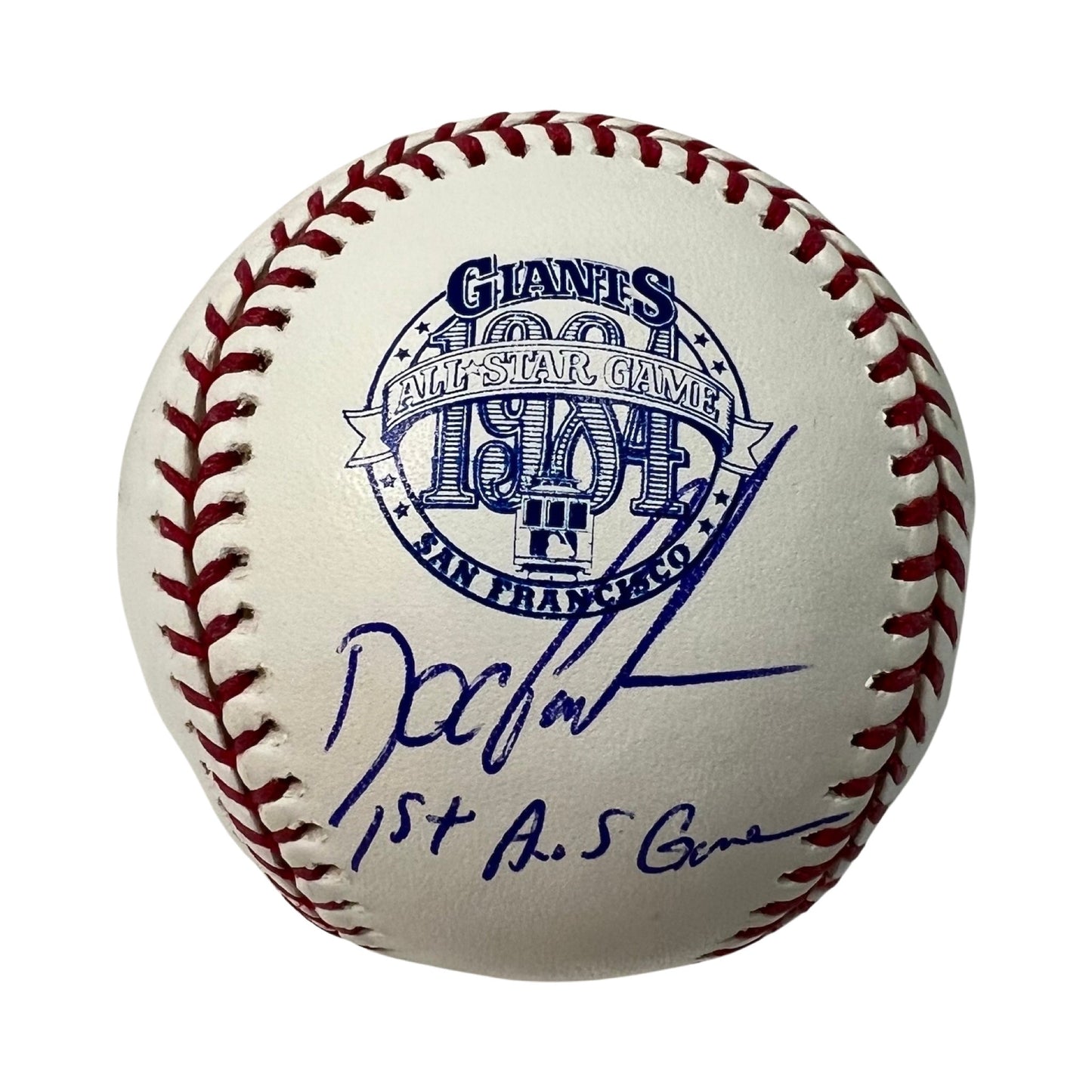 Doc Gooden Autographed New York Mets 1984 All Star Game Logo Baseball 1st A.S Game Inscription JSA