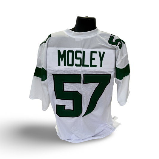 CJ Mosley Unsigned New York Jets White Custom Jersey