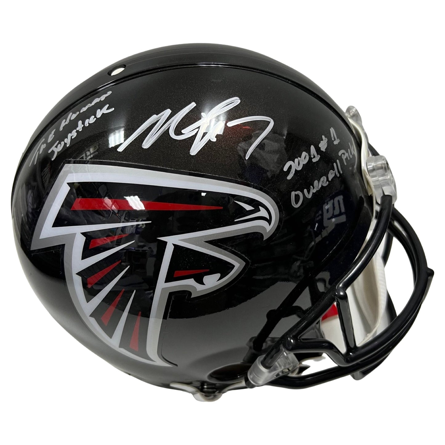 Michael Vick Autographed Atlanta Falcons Proline Authentic Helmet The Human Joystick, 2001 #1 Overall Pick Inscriptions JSA
