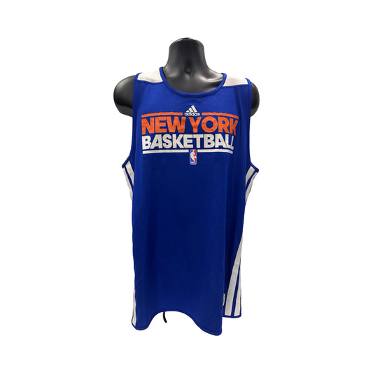 J.R. Smith Used New York Knicks Blue Practice Jersey