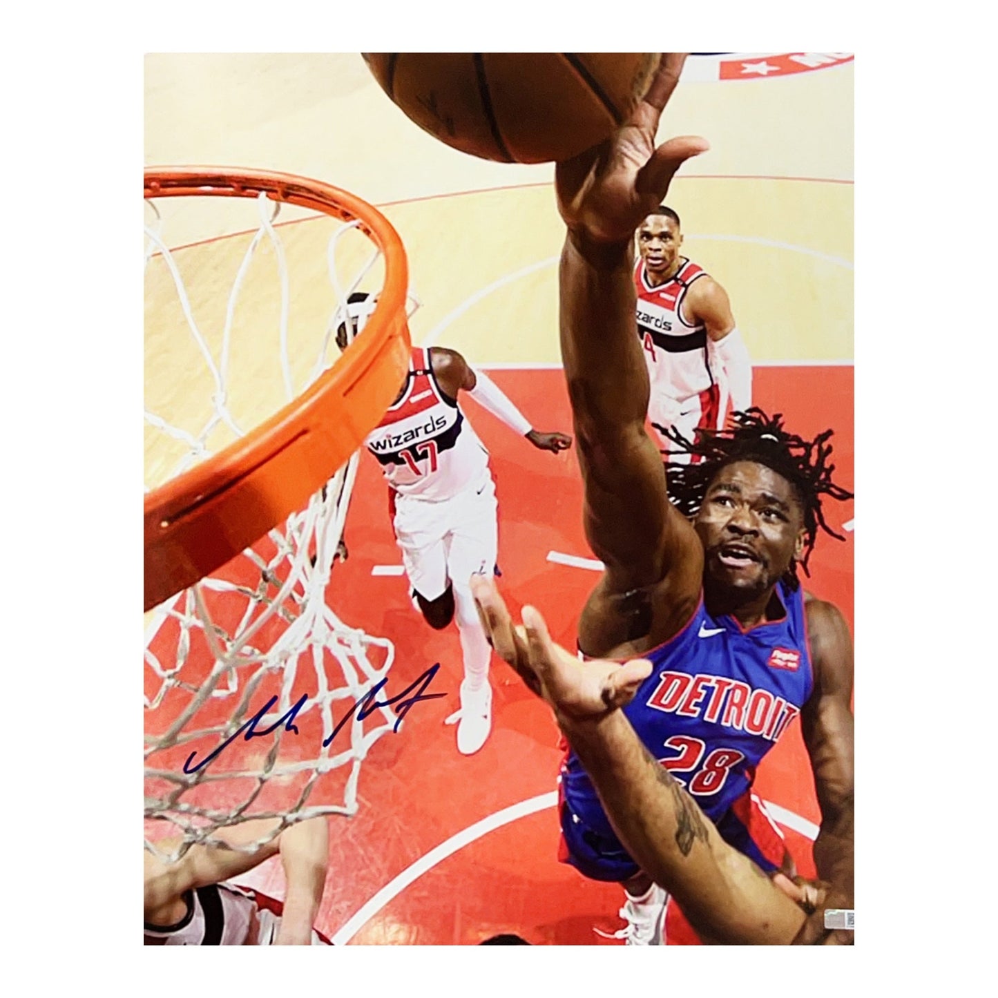 Isaiah Stewart Autographed Detroit Pistons 16x20 Steiner CX