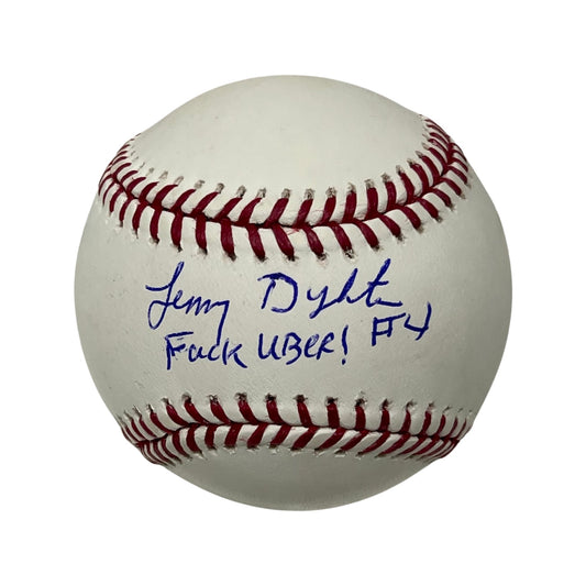 Lenny Dykstra Autographed OMLB “Fuck Uber!, #4” Inscriptions JSA