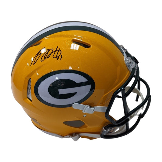 Davante Adams Autographed Green Bay Packers Speed Authentic Helmet JSA
