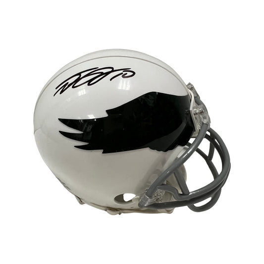 Desean Jackson Autographed Philadelphia Eagles White Vintage Mini Helmet JSA