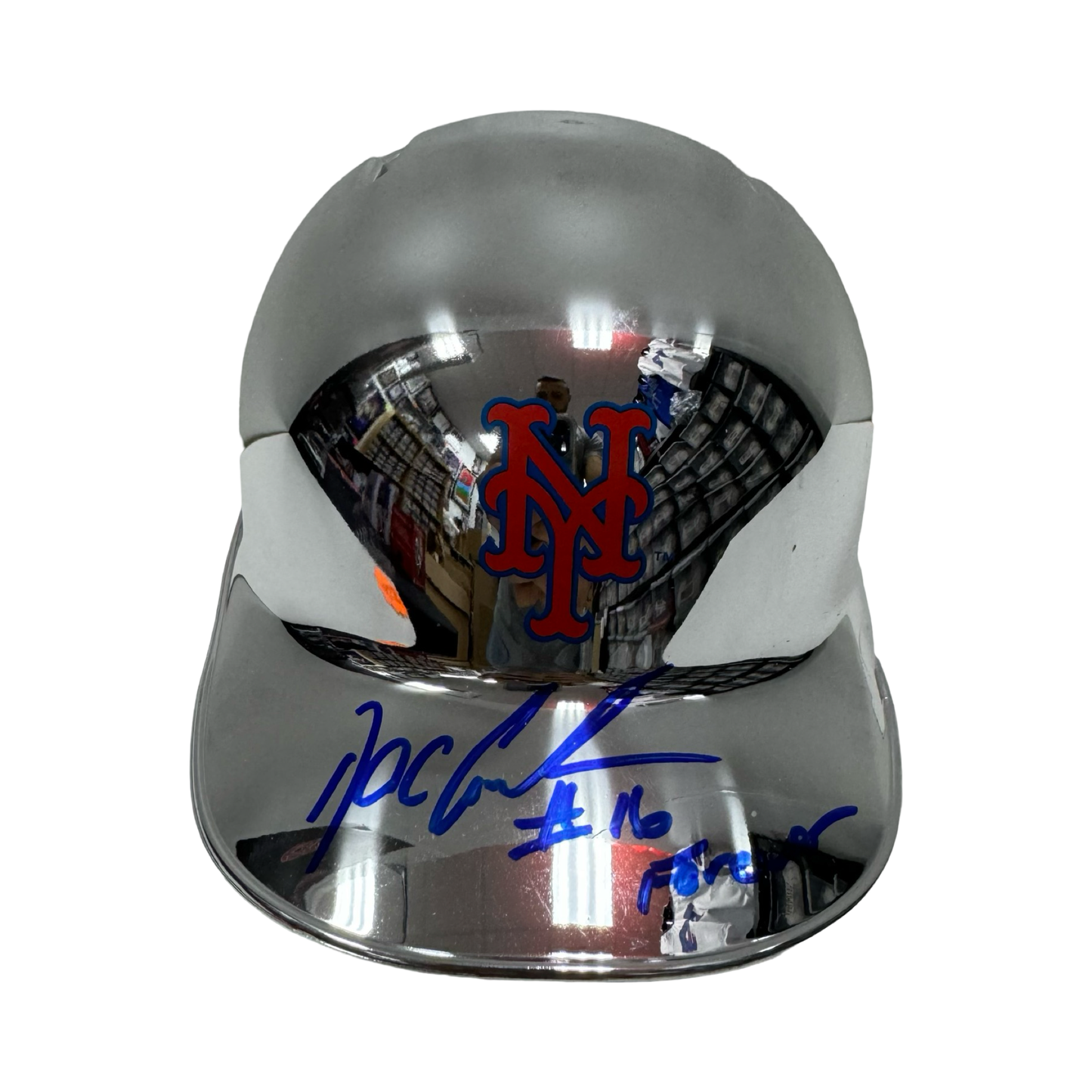 Doc Gooden Autographed New York Mets Chrome Mini Helmet #16 Forever Inscription Beckett