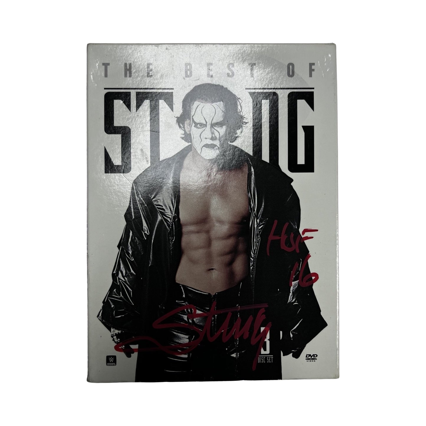 Sting Autographed WWE The Best Of DVD Box Set JSA