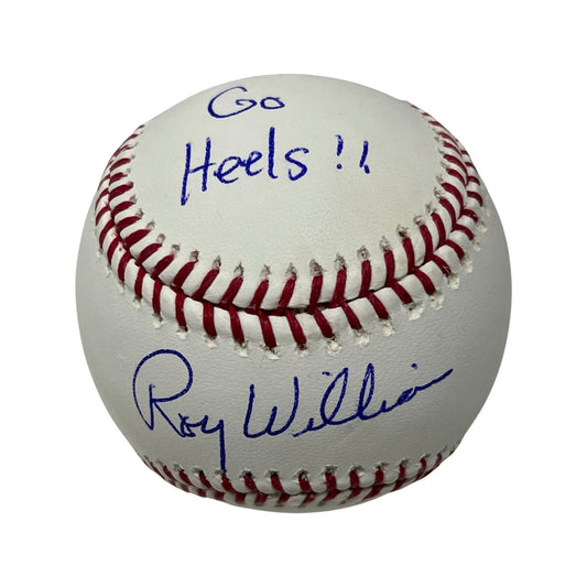 Roy Williams Autographed University of North Carolina Tar Heels OMLB “Go Heels” Inscription Steiner CX